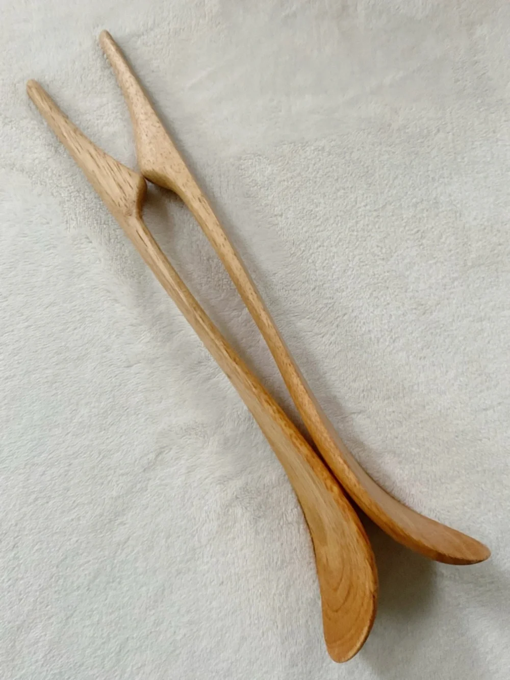 Dansk Jens Quistgaard Teak Staved Salad Bowl Set 13” Servers Danish Modern MCM